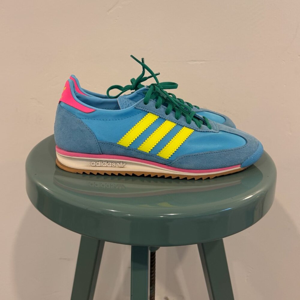 2025 Adidas Women's SL72 OG 'Sky Rush Solar Yellow Satin' - Size 7 - Picture 3 of 9